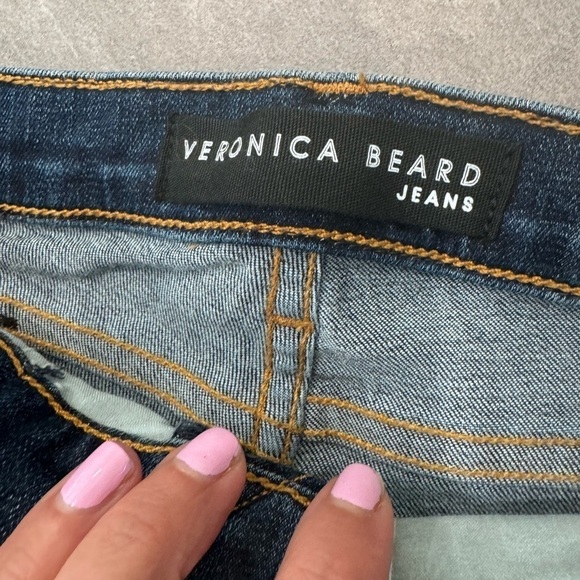 Stylish Blue Jeans with Red Stripe - Picture 5 of 10